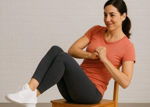 Bauchmuskeltraining im Sitzen bei Hemiparese